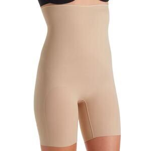 Chantelle Slim and Smooth Shapewear Mid Thigh Nude Size XXL